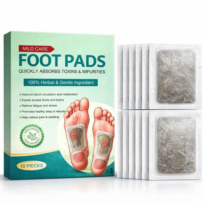 Herbal Detox Foot patch - Bamboo Vinegar and Acupoint Micro-Massage Technology (pack of 2)