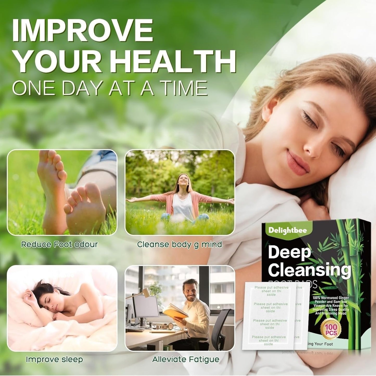 Deep Cleansing Foot Patches for Detox & Relaxation (PACK of 10)