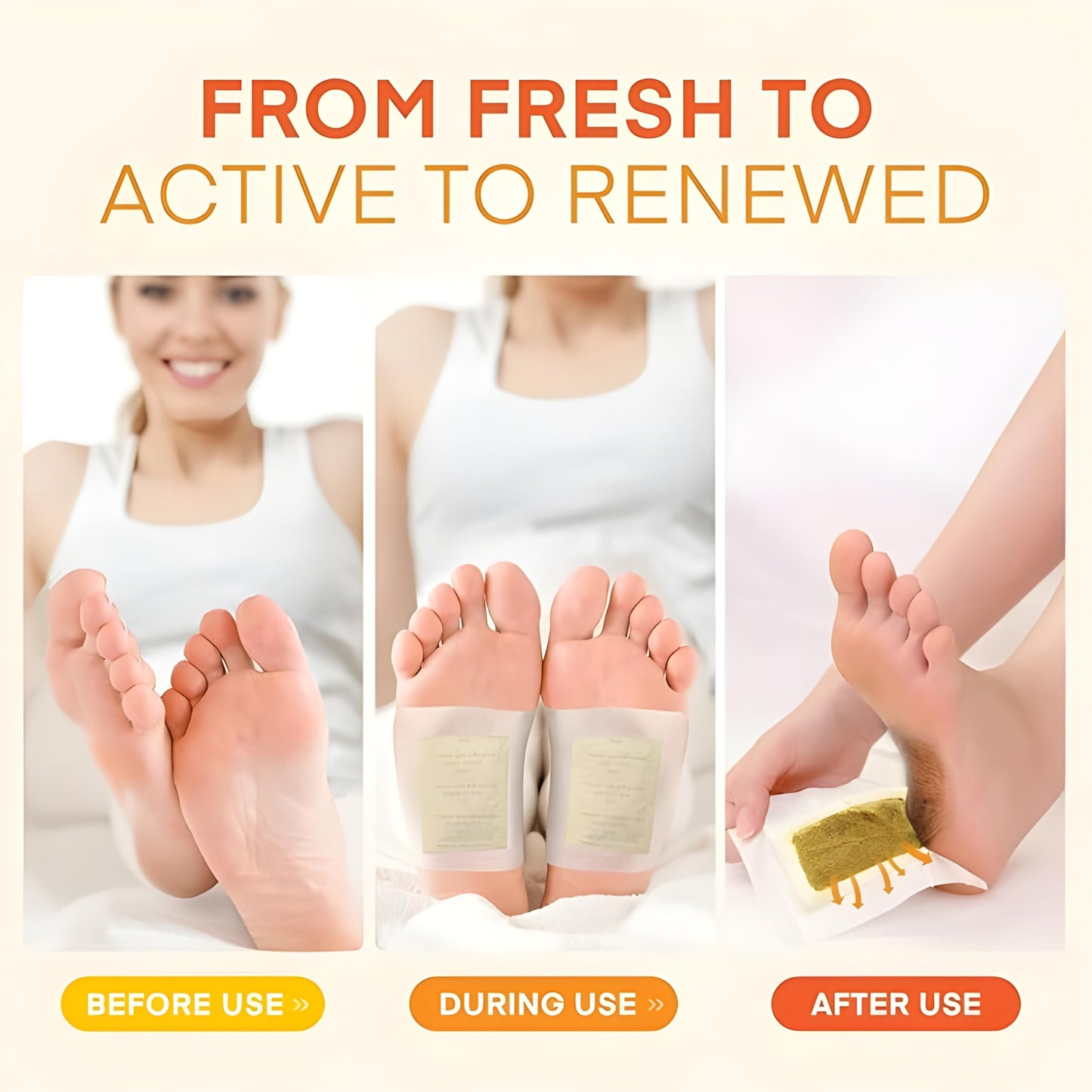 Bee Venom Detox Foot Patches - Lymphatic Drainage And Toxin Cleansing Pads (40 Pcs - Pack Of 4)