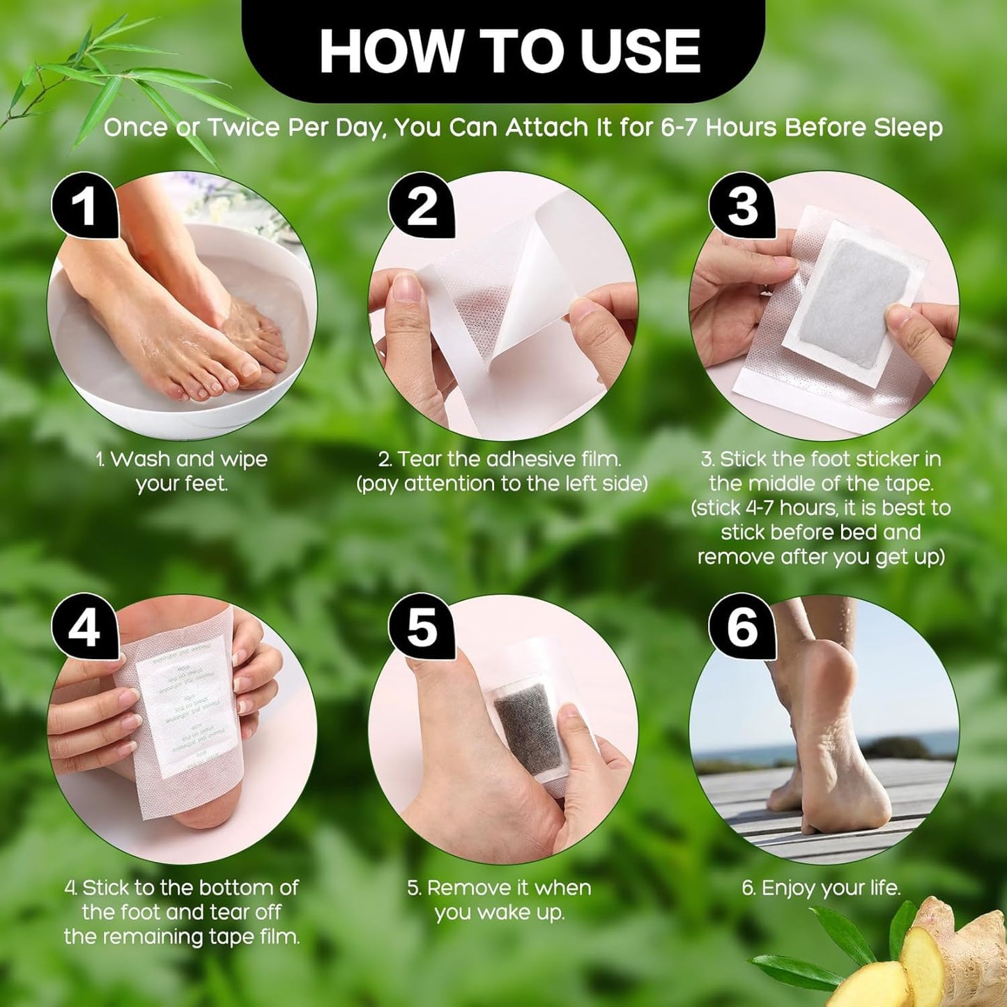Deep Cleansing Foot Patches for Detox & Relaxation (PACK of 10)