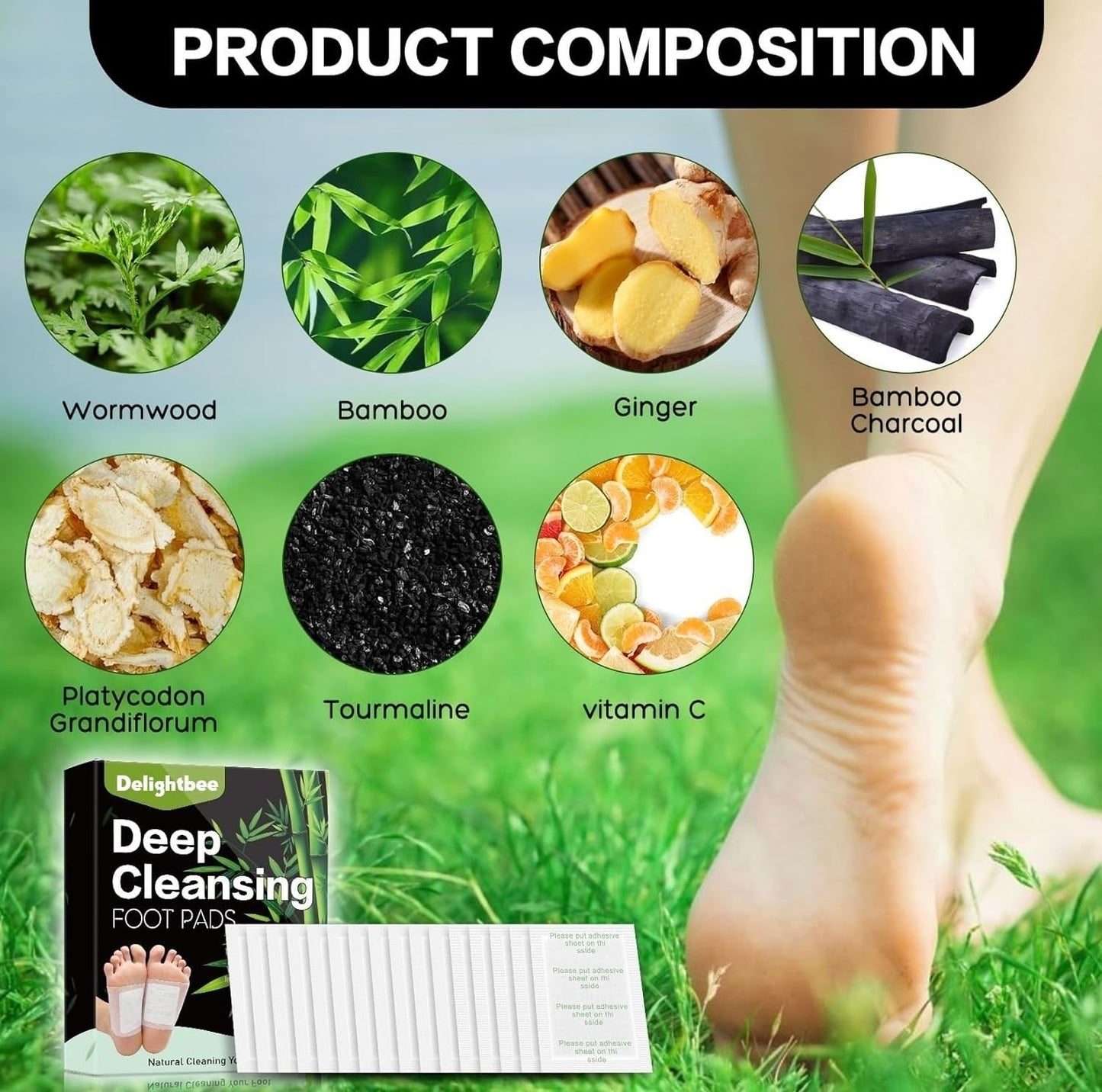 Deep Cleansing Foot Patches for Detox & Relaxation (PACK of 10)