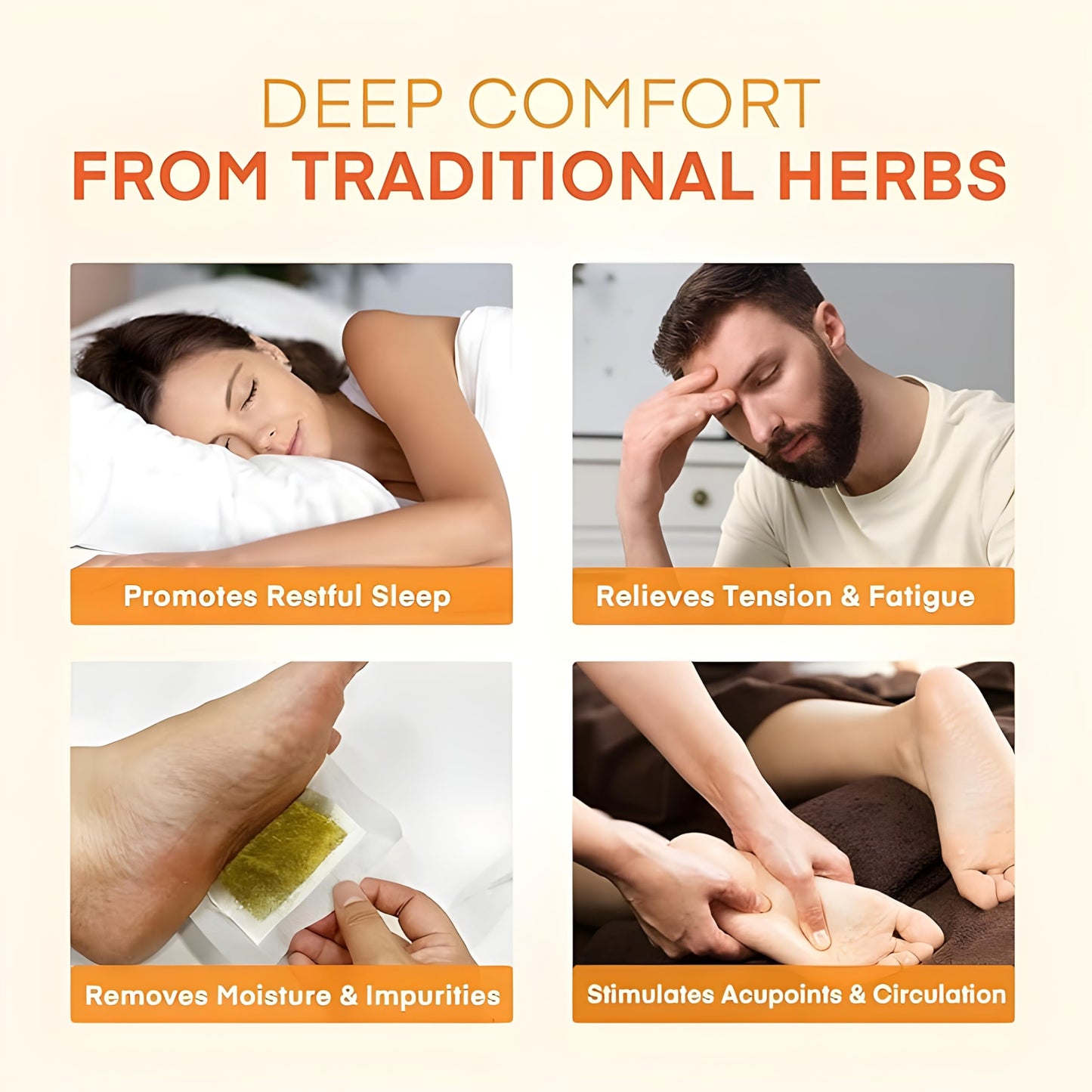 Bee Venom Detox Foot Patches - Lymphatic Drainage And Toxin Cleansing Pads (40 Pcs - Pack Of 4)