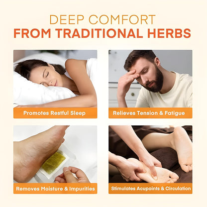 Bee Venom Detox Foot Patches - Lymphatic Drainage And Toxin Cleansing Pads (40 Pcs - Pack Of 4)