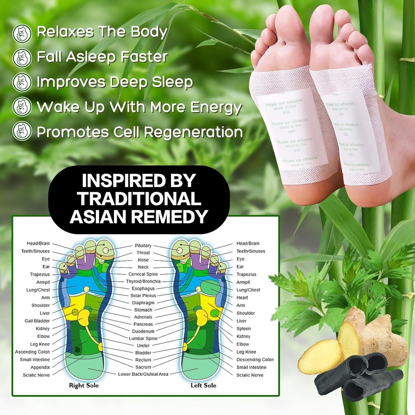Deep Cleansing Foot Patches for Detox & Relaxation (PACK of 10)